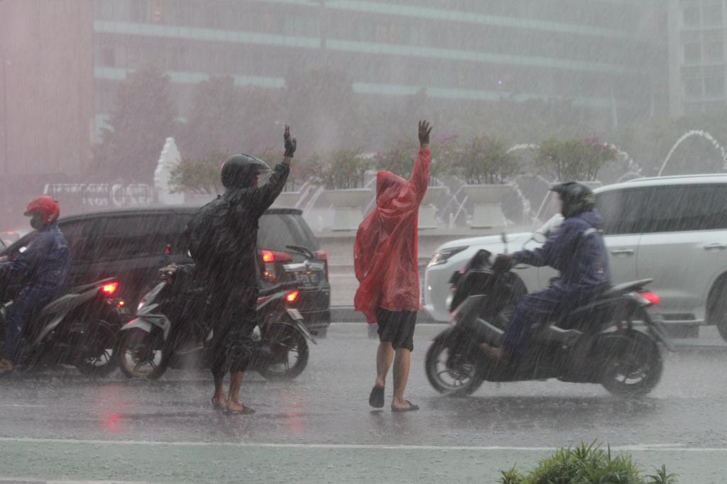 hujan akan mengguyur Jakarta